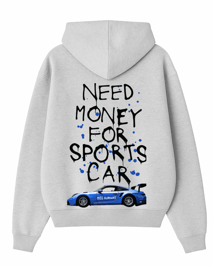 Need Money For Sports Car Royal Blue Hoodie Adults