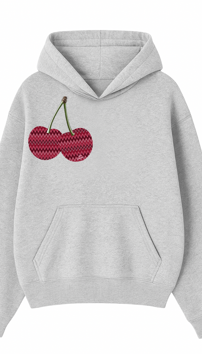 Zig Zag Cherry Printed Hoodie – image 4