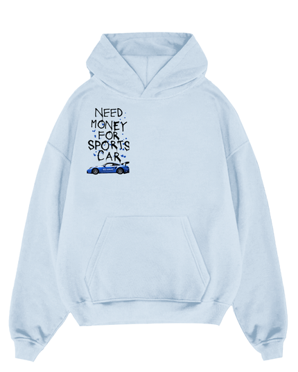 Need Money For Sports Car Royal Blue Hoodie Adults