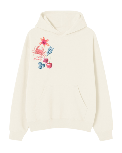 Peachy Summer Printed Hoodie