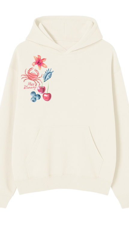Peachy Summer Printed Hoodie by Miss Runway – image 2
