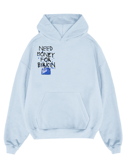 Need Money For Bags Royal Blue Hoodie Kids