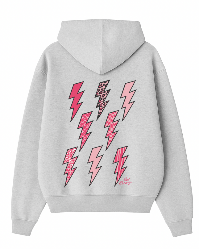 Lightning Bolt Printed Hoodie Kids