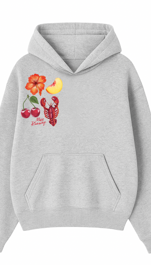 Cherry Lobster Printed Hoodie – image 4