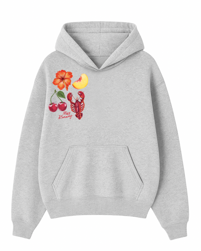 Cherry Lobster Printed Hoodie Kids