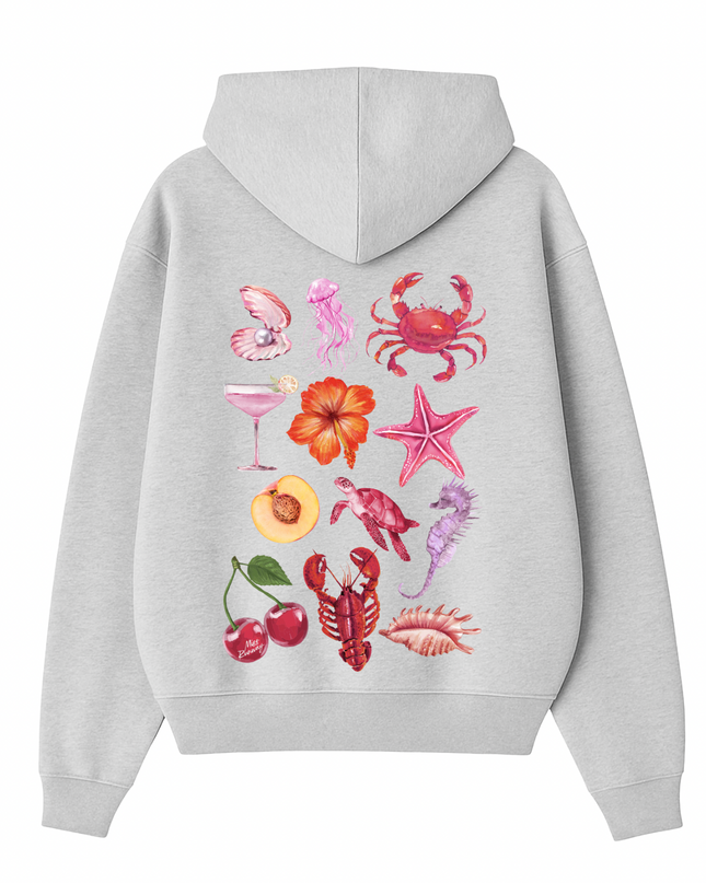 Cherry Lobster Printed Hoodie Kids