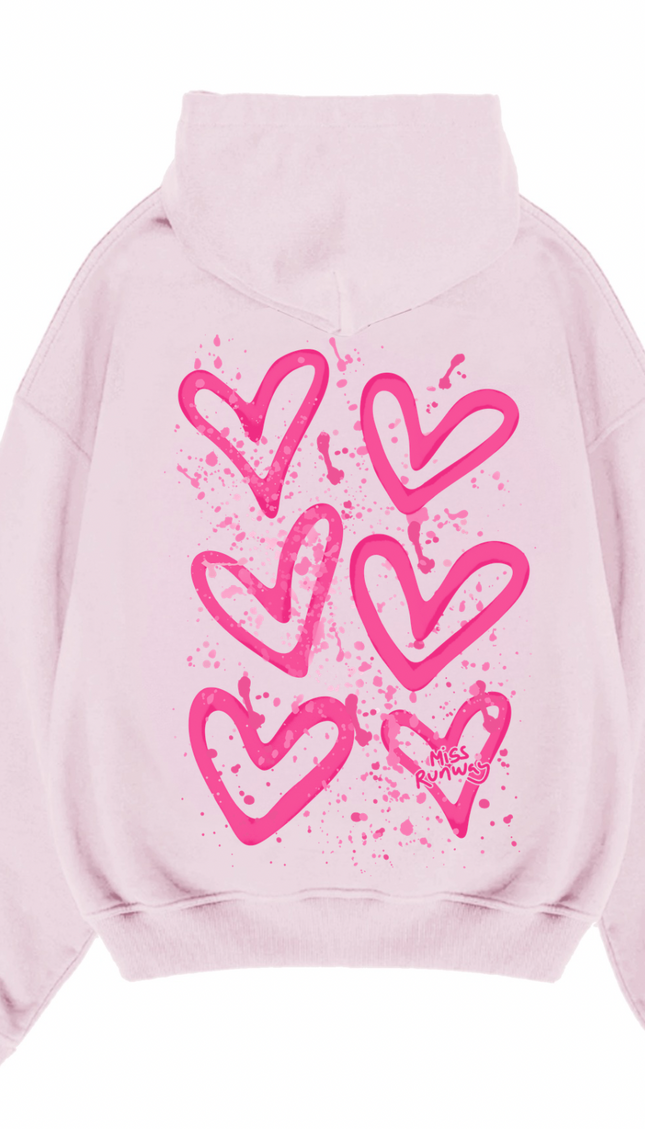 Pink Hearts Hoodie – additional view