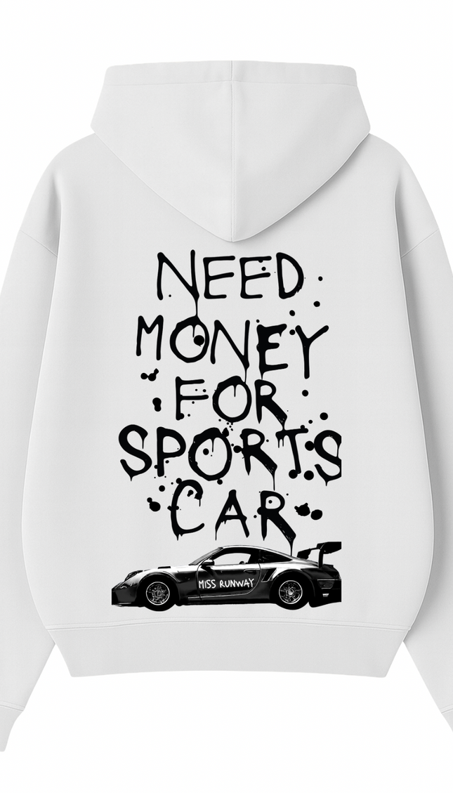 Need Money For Sports Car Black Hoodie – image 5