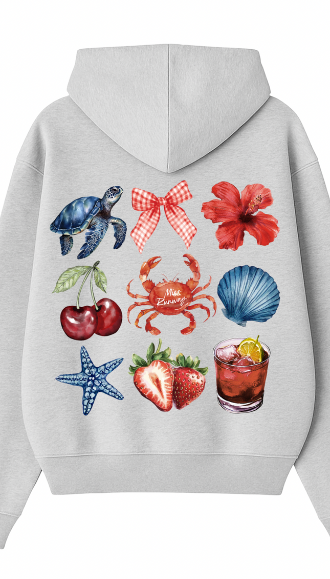 Strawberry Sunshine Printed Hoodie – additional view