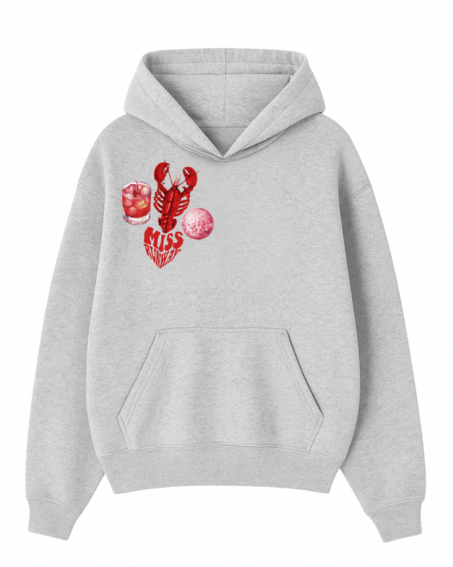 Disco Lobster Printed Hoodie Kids
