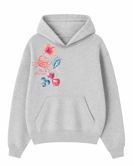 Peachy Summer Printed Hoodie