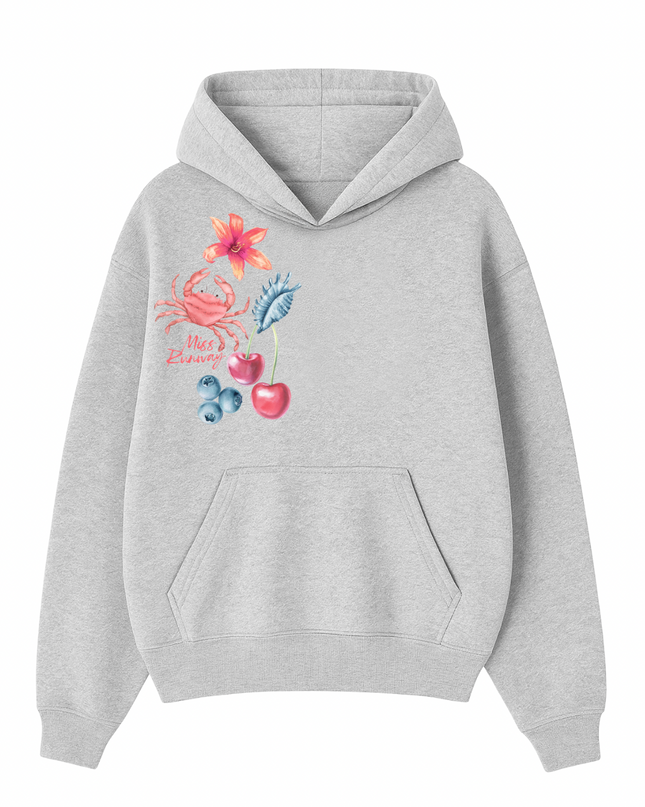 Peachy Summer Printed Hoodie Kids