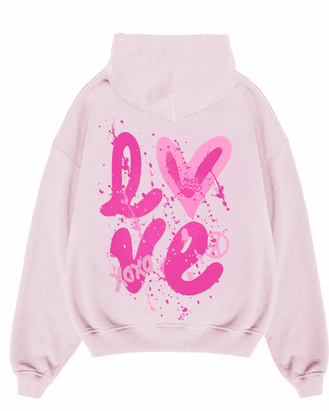 Love Printed Hoodie Kids