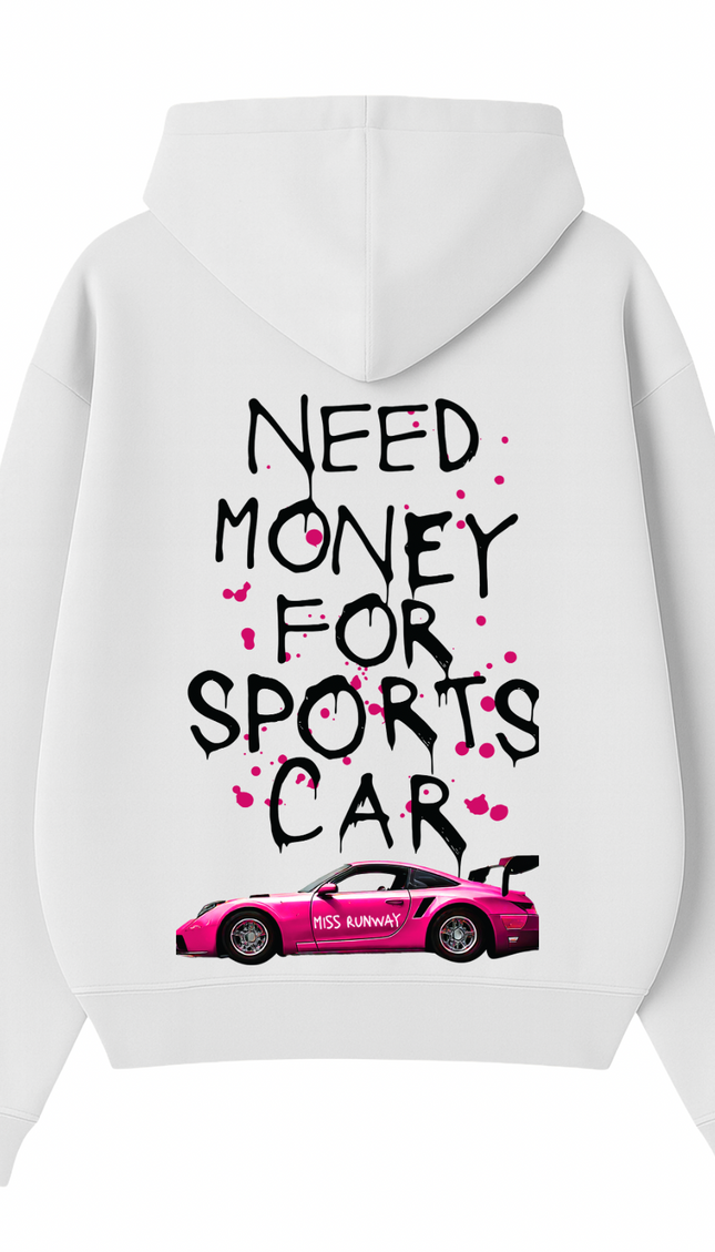 Need Money For Sports Car Pink Hoodie – image 5