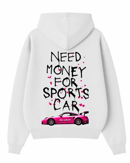 Need Money For Sports Car Pink Hoodie Kids