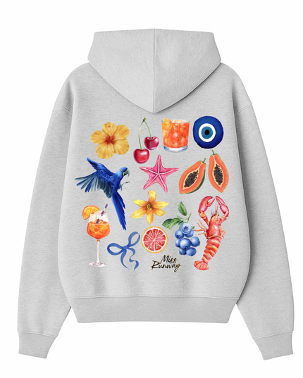 Summer Splash Printed Hoodie