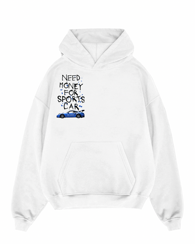 Need Money For Sports Car Royal Blue Hoodie Kids