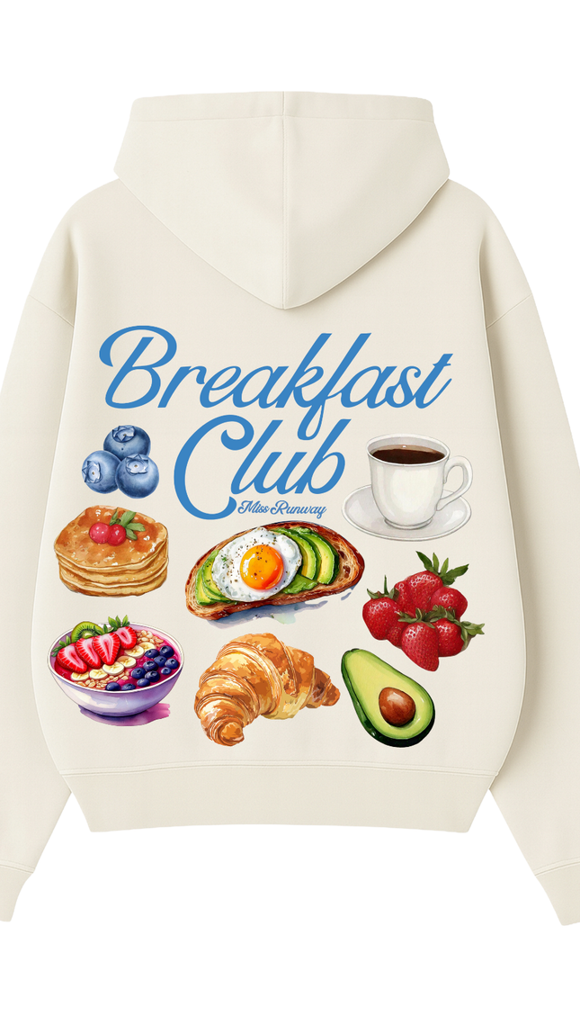 Breakfast Club Food Print Hoodie – adult printed hoodie by Miss Runway