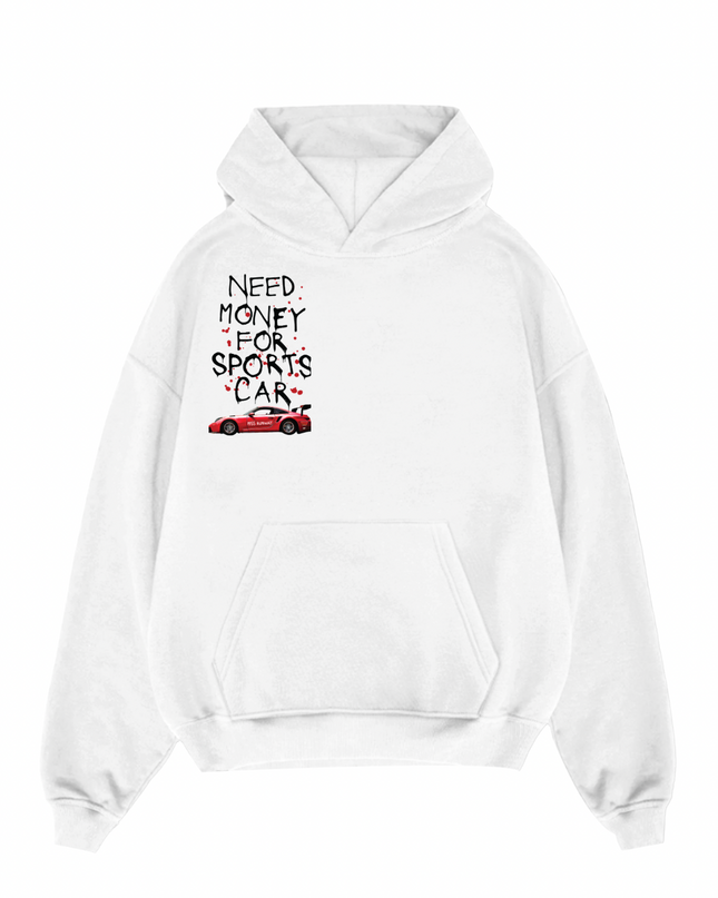 Need Money For Sports Car Red Hoodie Kids