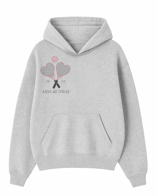 Miss Runway Tennis Printed Hoodie Kids