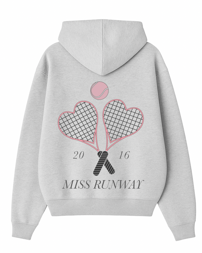 Miss Runway Tennis Printed Hoodie Kids