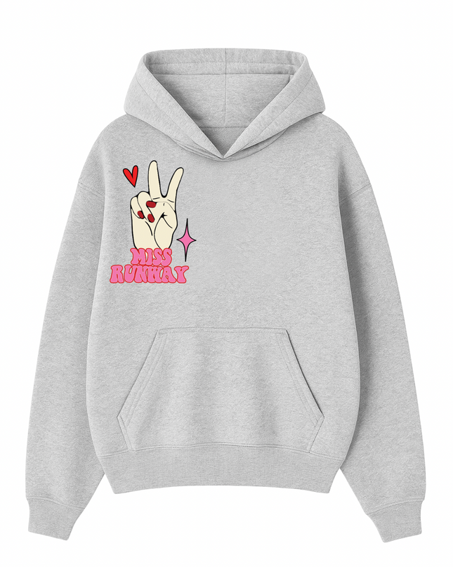 Cherry Sweet Peace Printed Hoodie Kids