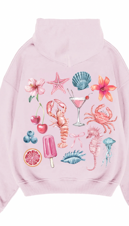 Peachy Summer Printed Hoodie – image 7