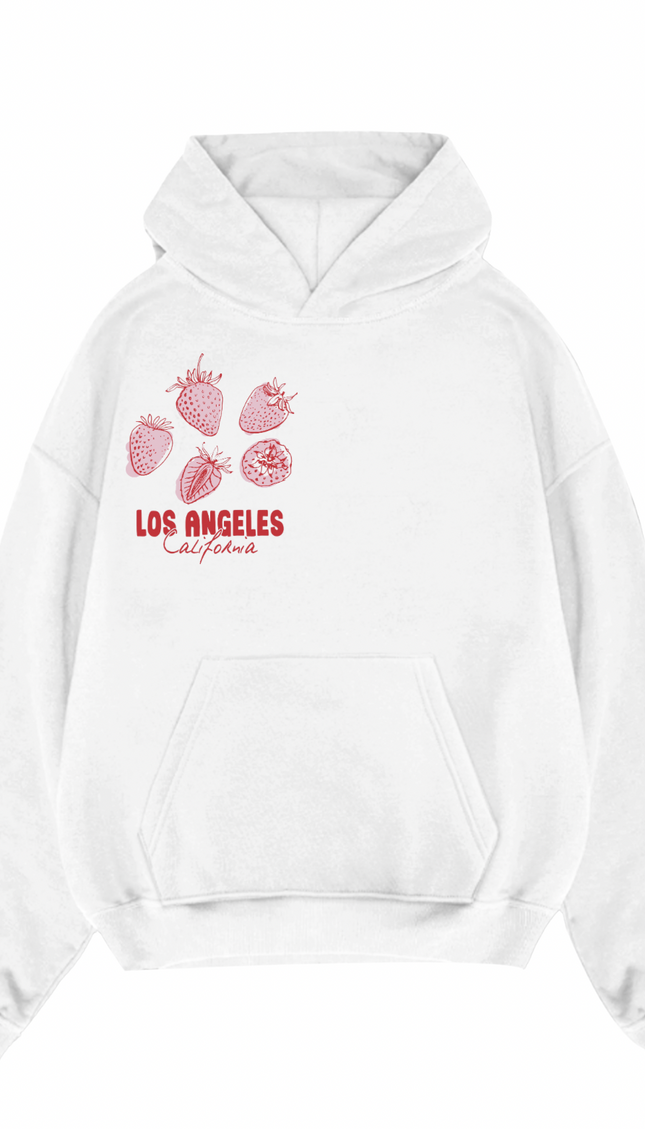 Strawberry Los Angeles Printed Hoodie – image 4