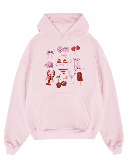 Beach Day Printed Hoodie