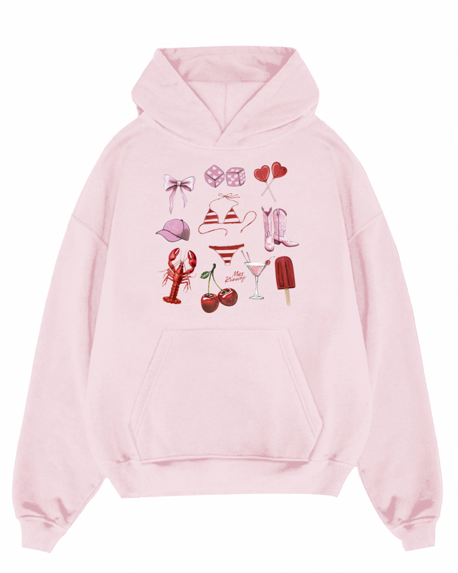 Beach Day Printed Hoodie Kids