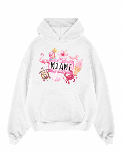 MIAMI Florida Printed Hoodie