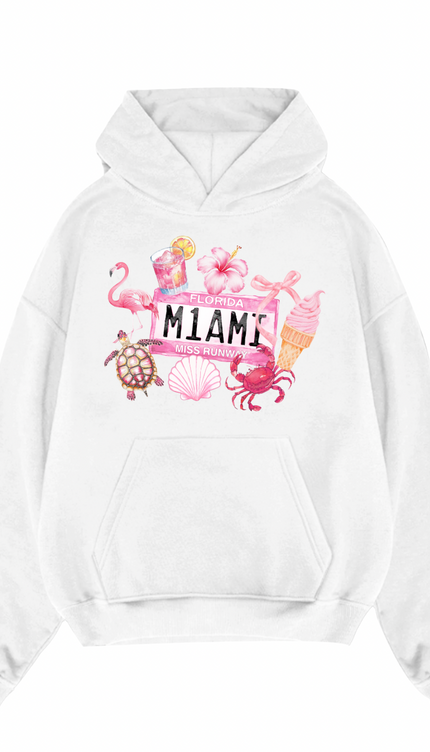 MIAMI Florida Printed Hoodie – additional view