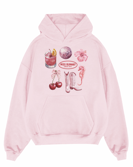 Summer Disco Printed Hoodie Kids