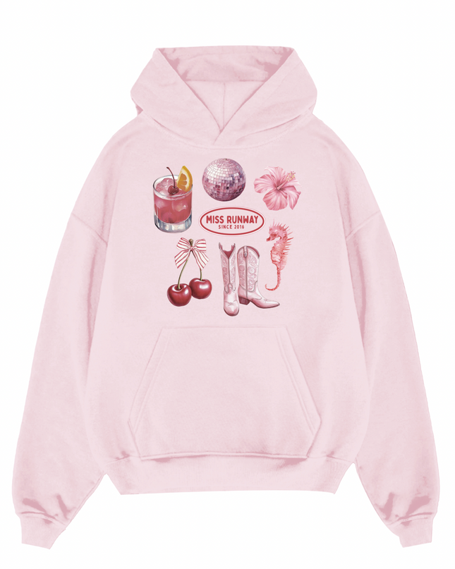 Summer Disco Printed Hoodie Kids