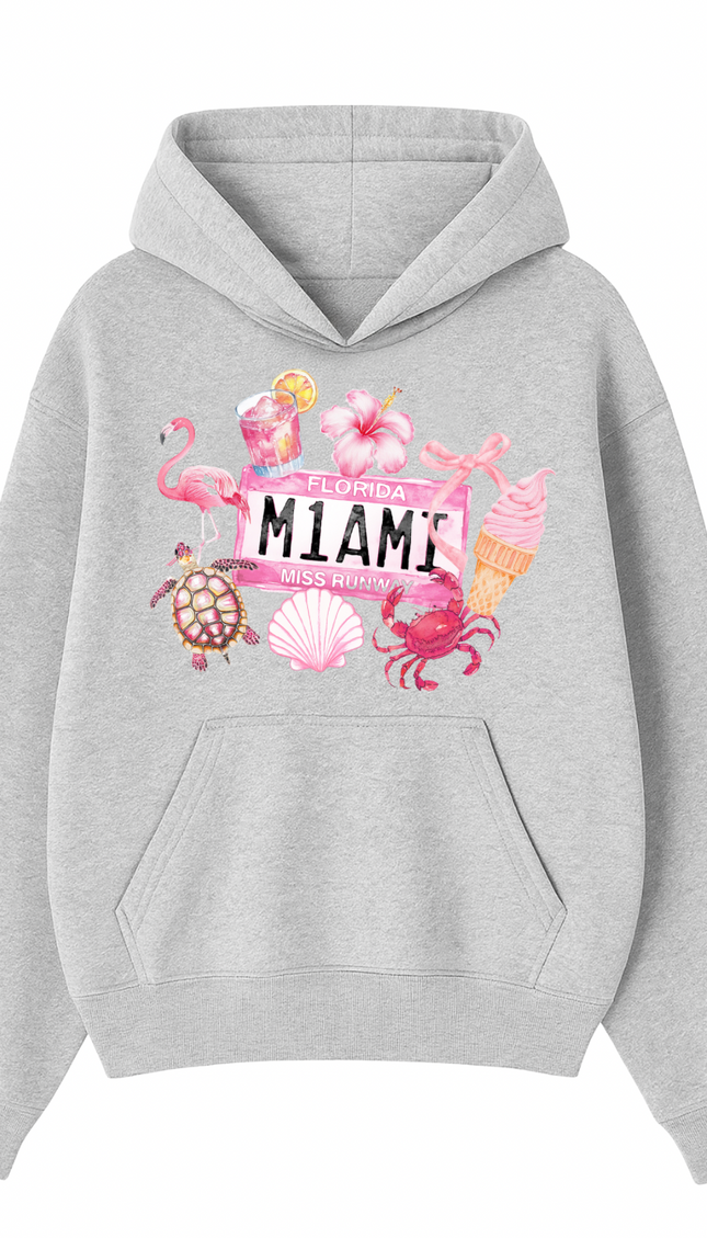 MIAMI Florida Printed Hoodie by Miss Runway – image 2