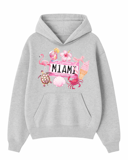 MIAMI Florida Printed Hoodie