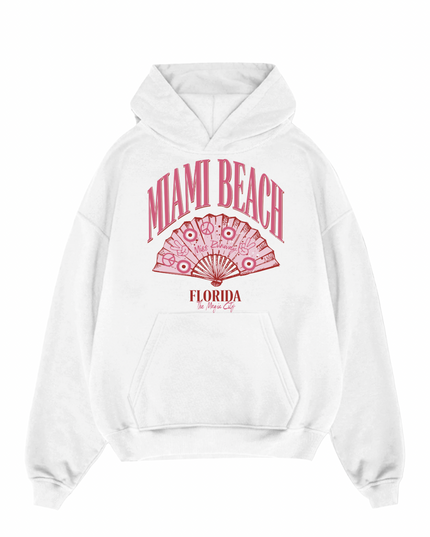 MIAMI Beach Printed Hoodie