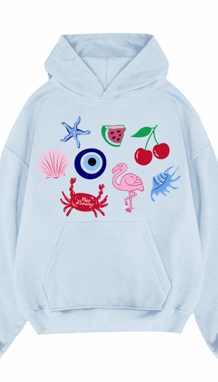 Crab, Flamingo Hoodie – image 5