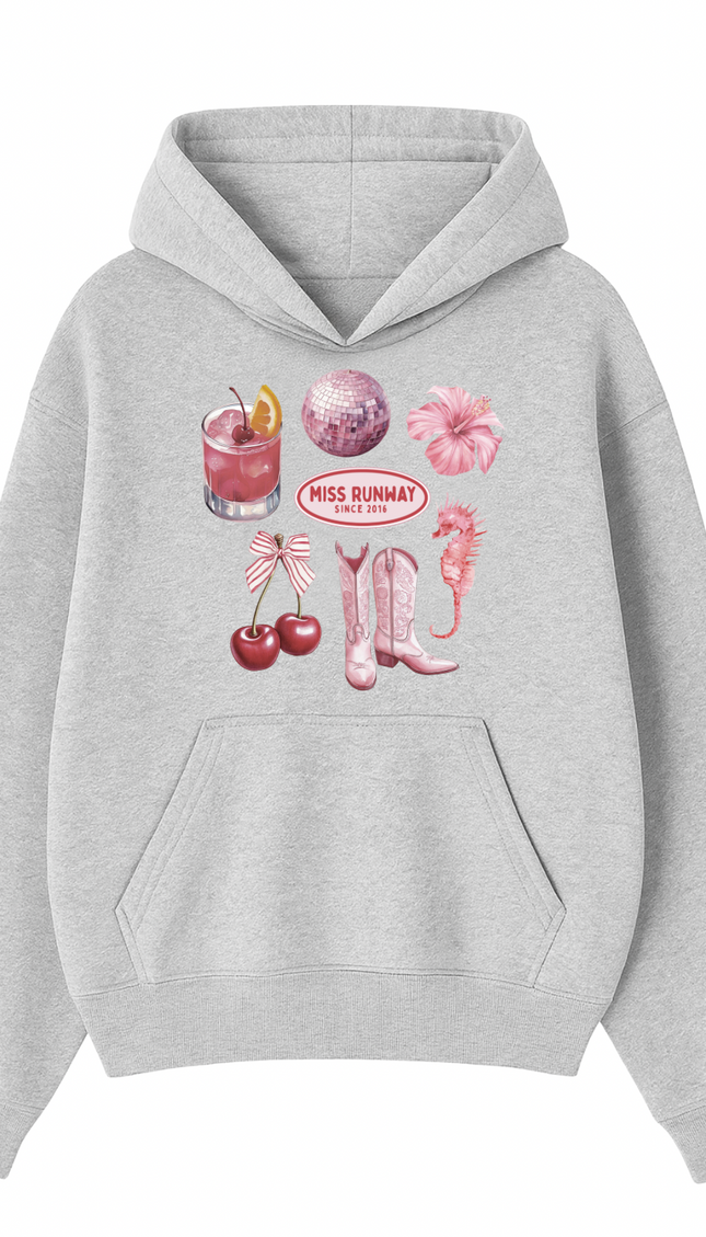 Summer Disco Printed Hoodie by Miss Runway – image 2