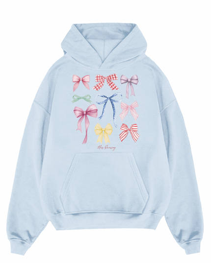 Ribbon Printed Hoodie