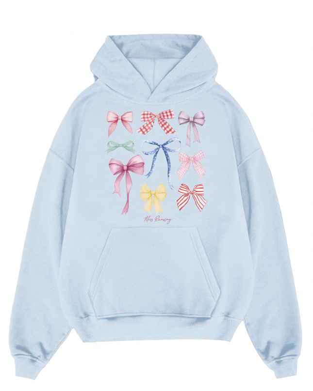 Ribbon Printed Hoodie Kids