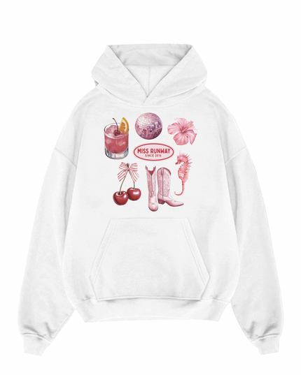Summer Disco Printed Hoodie Kids