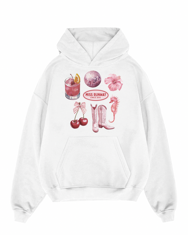 Summer Disco Printed Hoodie Kids