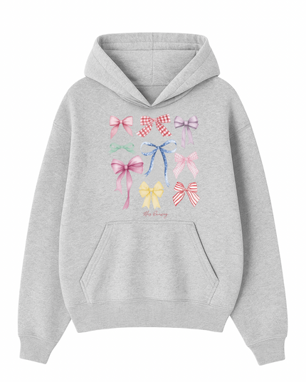 Ribbon Printed Hoodie