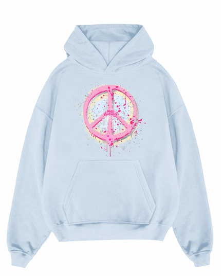 Pastel Peace Printed Hoodie