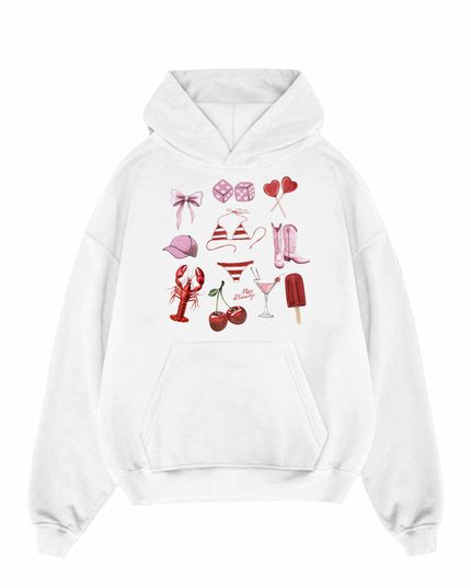 Beach Day Printed Hoodie