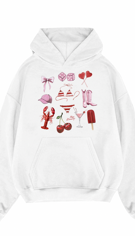 Beach Day Printed Hoodie by Miss Runway – image 2