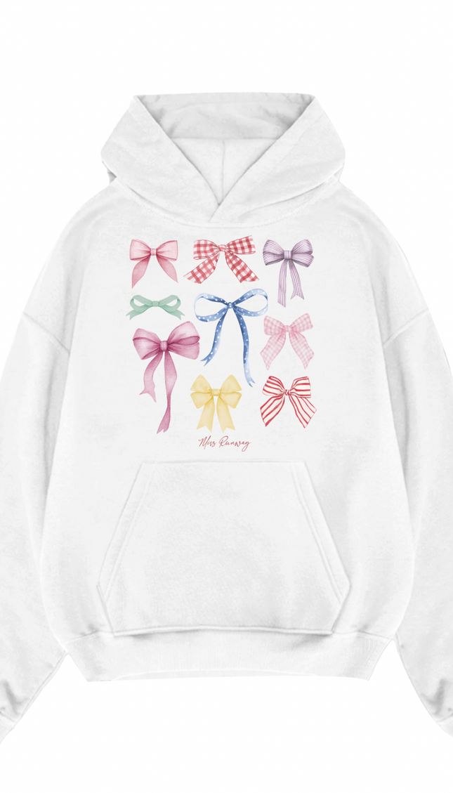 Ribbon Printed Hoodie – additional view