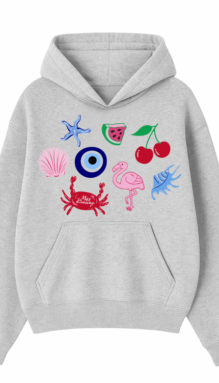 Crab, Flamingo Hoodie by Miss Runway – image 2