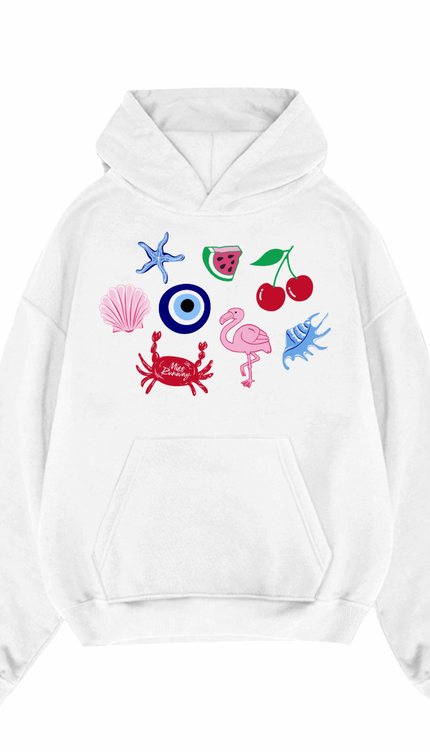 Crab, Flamingo Hoodie – additional view